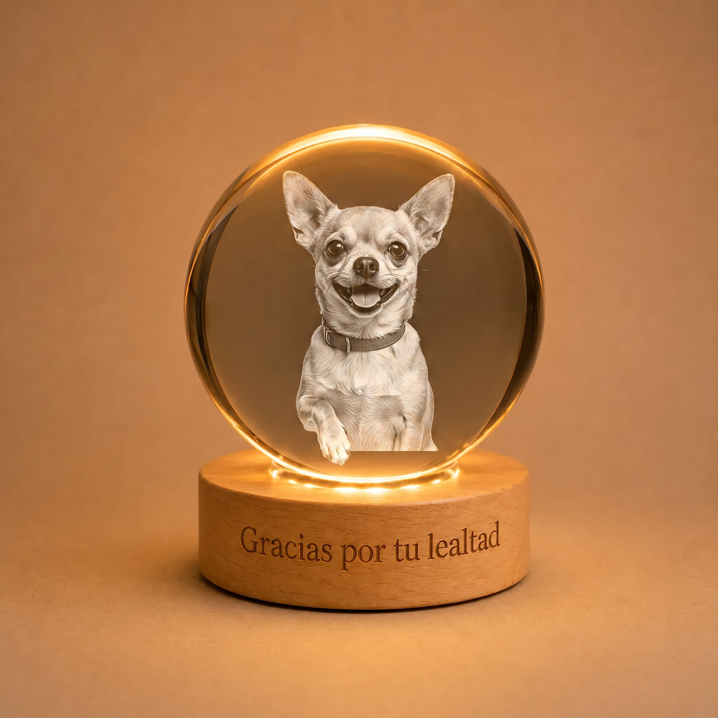 Esfera de Cristal con Foto Personalizada
